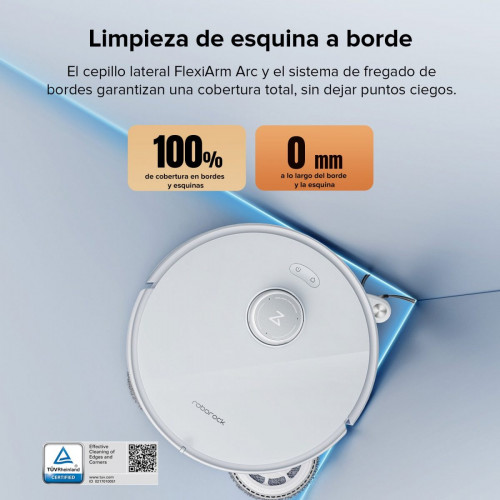「Reacondicionado – 90 % como nuevo」Roborock Qrevo Edge Robot Aspirador y Fregasuelos con Estación Multifuncional 3.0
