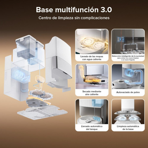 「Reacondicionado – 90 % como nuevo」Roborock Qrevo Master Robot Aspirador y Fregasuelos con Estación Multifuncional 3.0