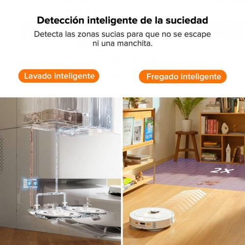 「Reacondicionado – 90 % como nuevo」Roborock Qrevo Pro Robot Aspirador y Fregasuelos con Estación Multifuncional 2.0