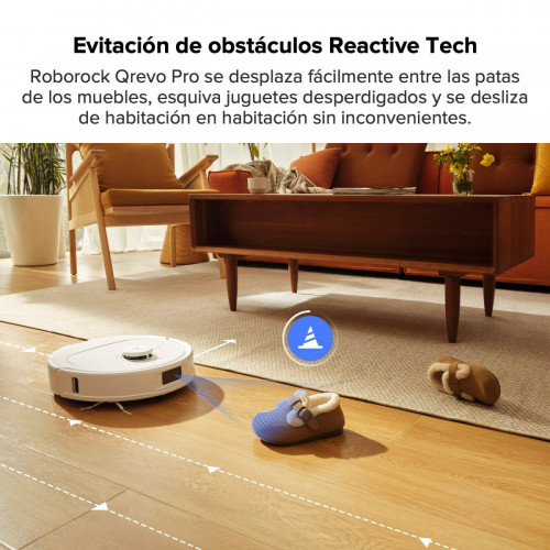 「Reacondicionado – 90 % como nuevo」Roborock Qrevo Pro Robot Aspirador y Fregasuelos con Estación Multifuncional 2.0