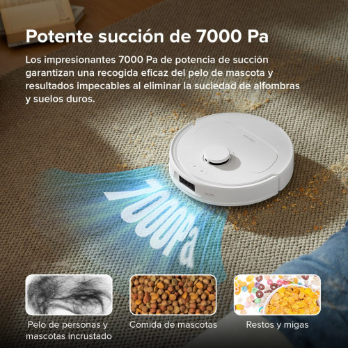 「Reacondicionado – 90 % como nuevo」Roborock Qrevo S Robot Aspirador y Fregasuelos con Estación Multifuncional