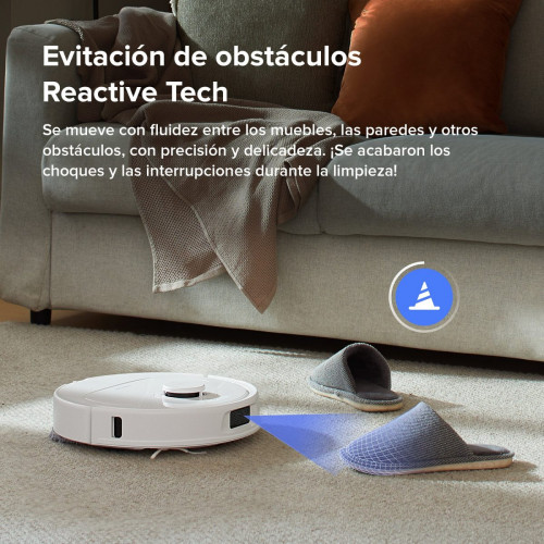 「Reacondicionado – 90 % como nuevo」Roborock Qrevo S Robot Aspirador y Fregasuelos con Estación Multifuncional