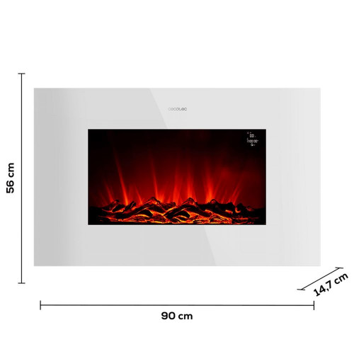 ReadyWarm 3590 Flames Connected White M