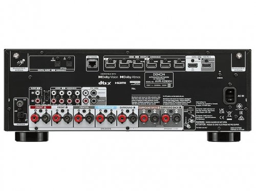 Receptor AV - DENON AVR-X2800 H BK, 7.2 canales, Negro