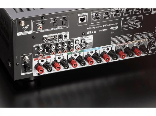 Receptor AV - DENON AVR-X2800 H BK, 7.2 canales, Negro