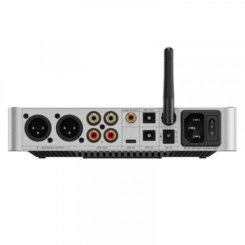 Receptor Bluetooth FiiO BR15 R2R 2,2 Vrms Bluetooth 5.4 RCA XLR DAC R2R Hi-Res EQ LCD