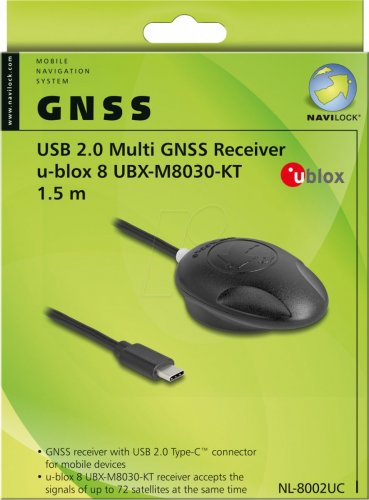 Receptor NL-8002UC USB 2.0 Type-C™ Multi GNSS u-blox 8 1,5 m