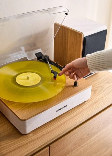 RECORD PLAYER PRO Tocadiscos Con 2 Altavoces Externos