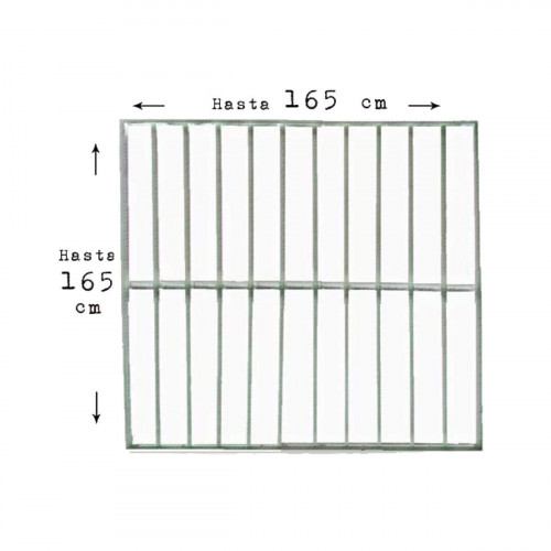 Reja antirrobo ajustable galvanizada de 165 x165 cm