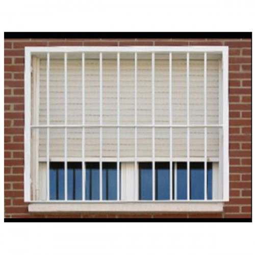 Reja blanca anti-robo ajustable (ancho y alto) desde 55X55cm a 100X100cm