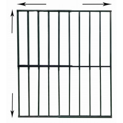 Reja negra anti-robo ajustable (ancho y alto) desde 95X95CM a 165X165CMCM