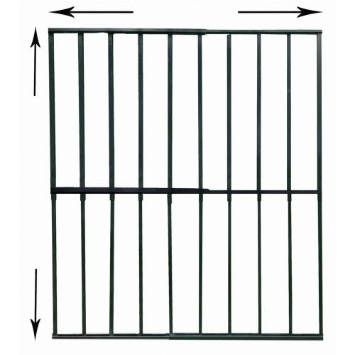 Reja negra anti-robo ajustable (ancho y alto) desde 95X95CM a 165X165CMCM