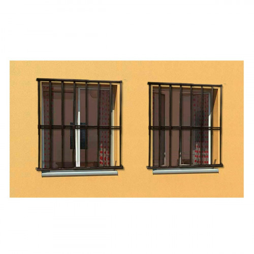 Reja negra anti-robo ajustable (ancho y alto) desde 95X95CM a 165X165CMCM