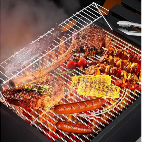 Relaxdays Barbacoa Carbón Móvil con Tapa Parrilla BBQ con Ruedas