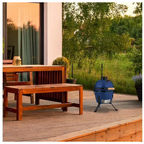 Relaxdays Kamado Ø 26 cm Blue (10050873_45)