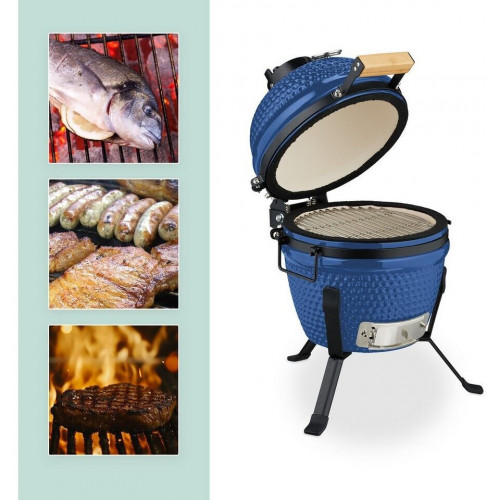 Relaxdays Kamado Ø 26 cm Blue (10050873_45)