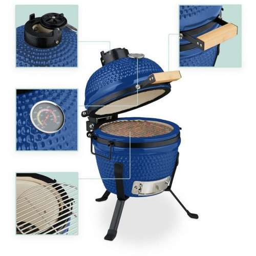 Relaxdays Kamado Ø 26 cm Blue (10050873_45)