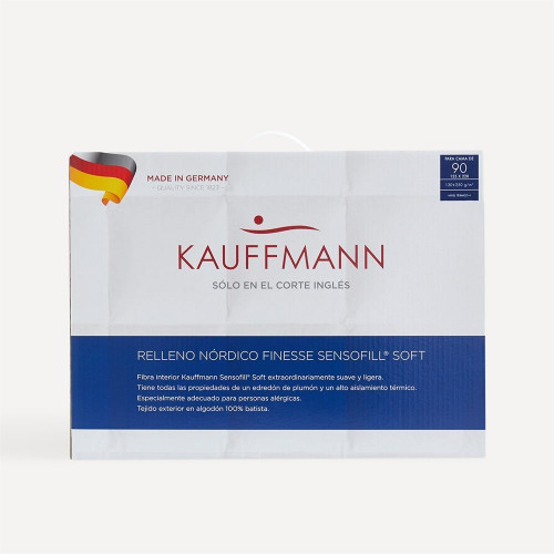 Relleno nórdico 4 estaciones fibra Finesse Sensofill Kauffmann Blanco