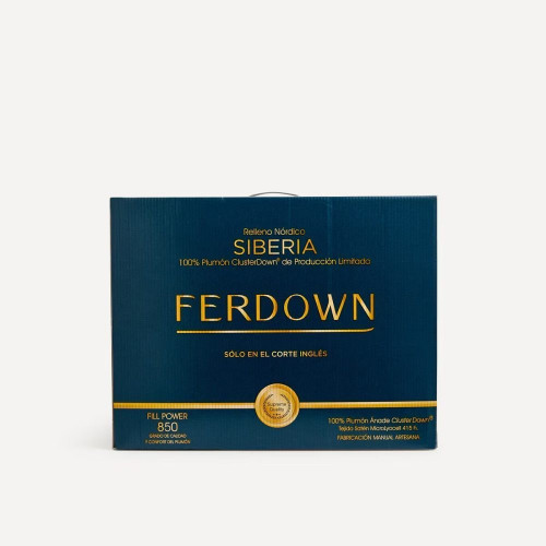 Relleno nórdico nivel térmico 3 plumón Siberia Premium Ferdown.. Blanco