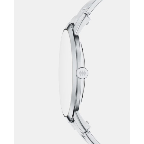 Reloj de hombre everett chronograph de acero inoxidable Plateado
