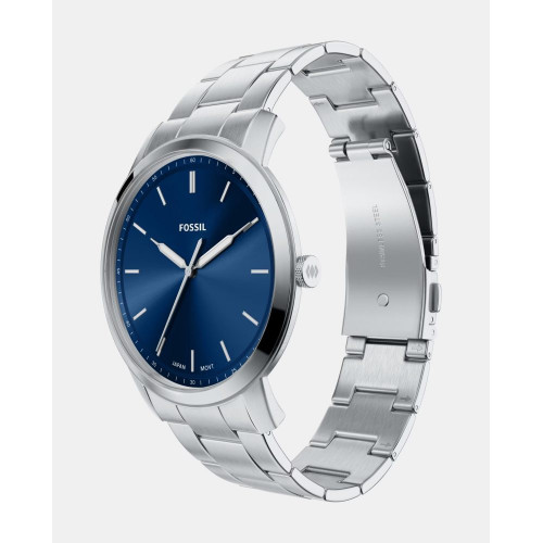 Reloj de hombre everett chronograph de acero inoxidable Plateado