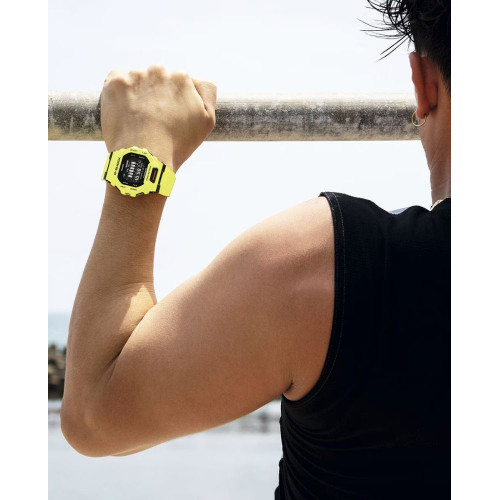 Reloj de hombre G-Shock SportsGBD-200-9ER de plástico amarillo flúor Amarillo