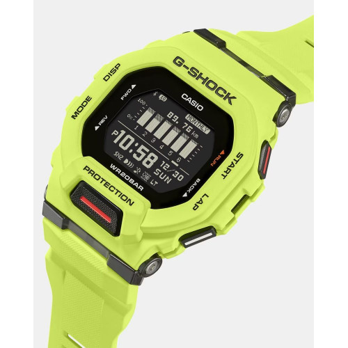 Reloj de hombre G-Shock SportsGBD-200-9ER de plástico amarillo flúor Amarillo