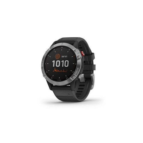 Reloj Pulsera Garmin Fenix 6 Solar Plata/Negro 47MM GPS