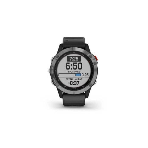 Reloj Pulsera Garmin Fenix 6 Solar Plata/Negro 47MM GPS