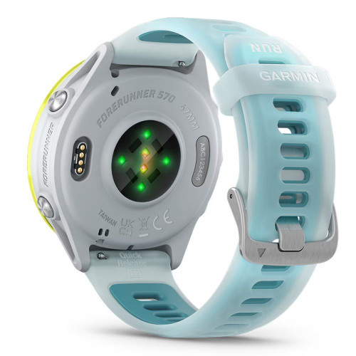 Reloj smartwatch unisex Forerunner 570 47mm Blanco/Amarillo Garmin Blanco / Amarillo
