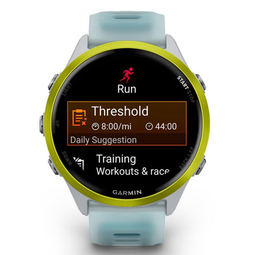 Reloj smartwatch unisex Forerunner 570 47mm Blanco/Amarillo Garmin Blanco / Amarillo