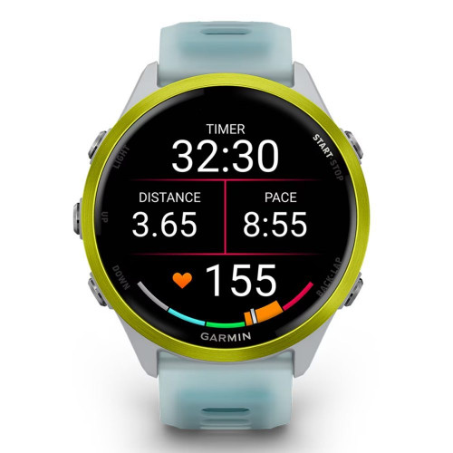 Reloj smartwatch unisex Forerunner 570 47mm Blanco/Amarillo Garmin Blanco / Amarillo