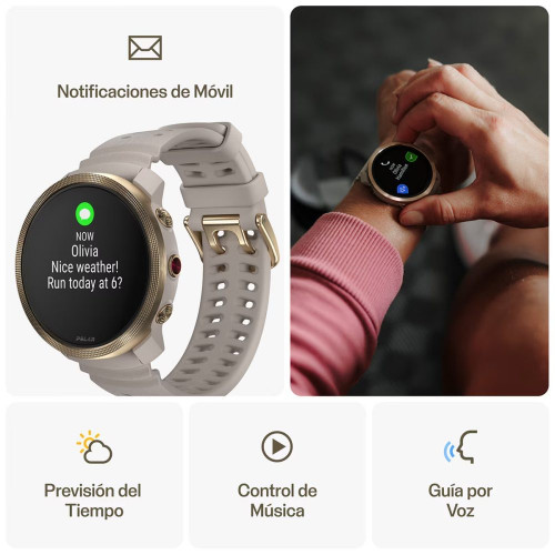 Reloj Smartwatch Vantage M3 S/L Polar Gris / Dorado