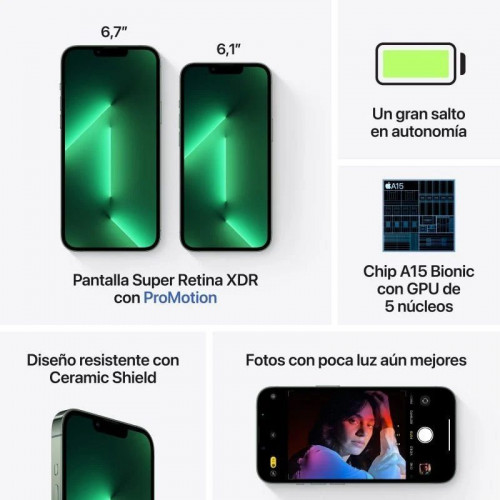 Replay Apple iPhone 13 Pro Max 256GB Verde Alpino Libre Refurbished