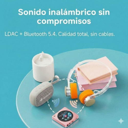 Reproductor de música portátil FiiO SnowSky DISC Dual DAC Bluetooth LDAC Pantalla táctil