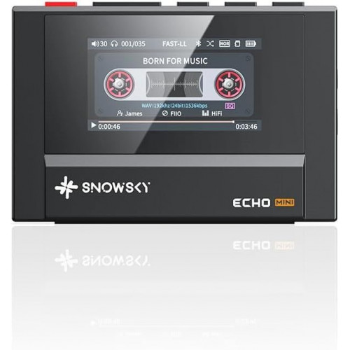 Reproductor MP3 FiiO Echo MINI 8GB Bluetooth 5.3 Salidas 3.5mm/4.4mm Negro