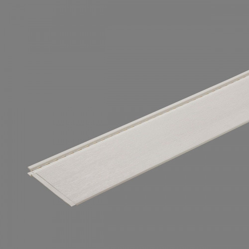 Revestimiento de pared decorativo efecto madera de PVC Dumaclin Cream crema apto para exterior 240x18.5cm