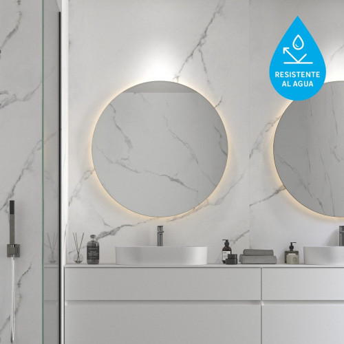 Revestimiento de pared decorativo efecto mármol vinílico SPC Marbre Calacatta blanco de 260x120cm