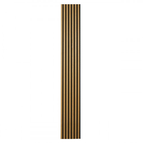 Revestimiento de pared palillería efecto 3D MDF acústico Inari Artens roble 5 lamas de 260x30cm
