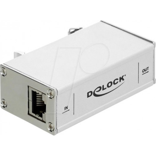 RJ45 Network Surge Protector, 10G, DIN Rail Mount