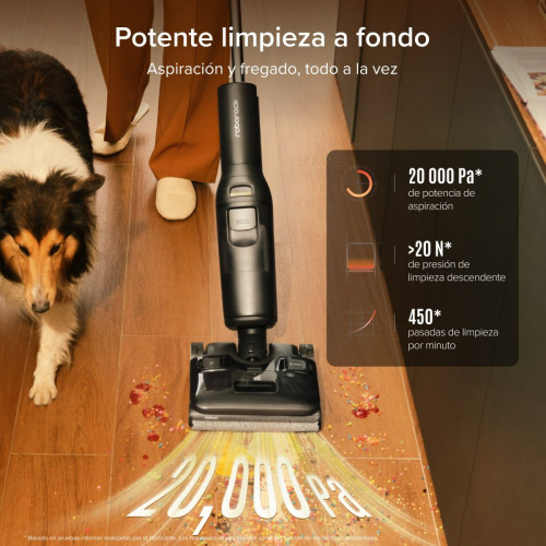 Roborock F25 ACE Combo Aspirador en Seco y Húmedo sin Cable