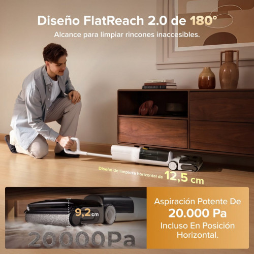 Roborock F25 GT Gen 2 Set (F25 RT Gen 2): aspiradora en seco y húmedo inteligente para una limpieza sin enredos