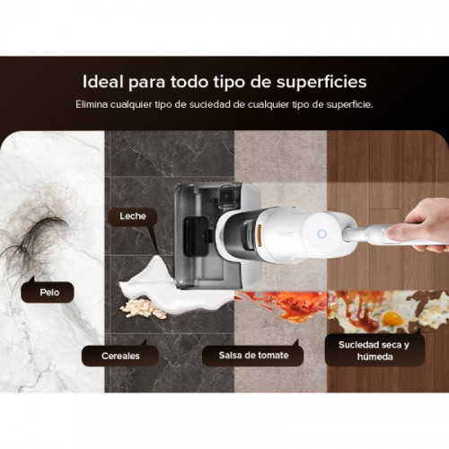 Roborock F25 RT Aspiradoror Seco Y Húmedo Sin Cable Blanco