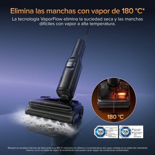 Roborock F25 Ultra Aspiradora en Seco y Húmedo Equipada con Limpieza con Vapor y Alta Temperatura