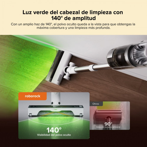 Roborock H60 Hub Aspirador Escoba sin Cable con Base de Vaciado Automático