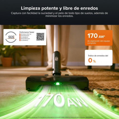 Roborock H60 Hub Pro Aspirador Escoba sin Cable con Base de Vaciado Automático