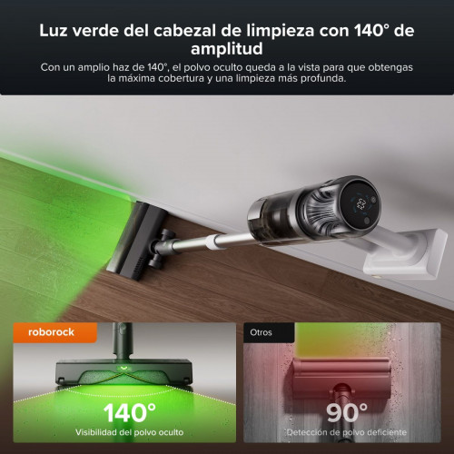 Roborock H60 Hub Pro Aspirador Escoba sin Cable con Base de Vaciado Automático