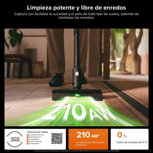 Roborock H60 Hub Ultra Aspirador Escoba sin Cable con Base de Vaciado Automático