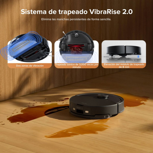Roborock Q10 S5+ Robot Aspirador y Fregasuelos de VibraRise 2.0 con Estación de Autovaciado
