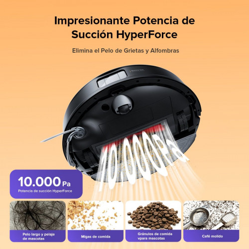 Roborock Q10 S5 Robot Aspirador y Fregasuelos de VibraRise 2.0 con Succión de 10 000 Pa